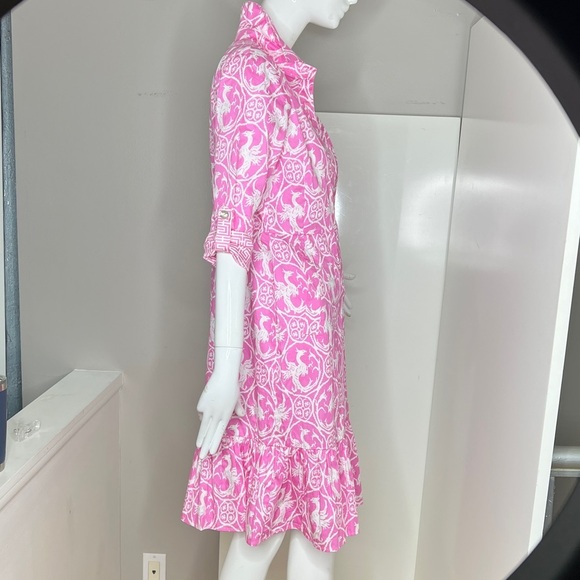 Patty Kim Sz XS Essential Shirt St Martin Dress in Veneto Pink - New with Tags - Picture 3 of 8